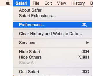 Clearing Cache and Cookies Safari 8.0+ (Mac)