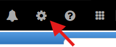 Gear icon location