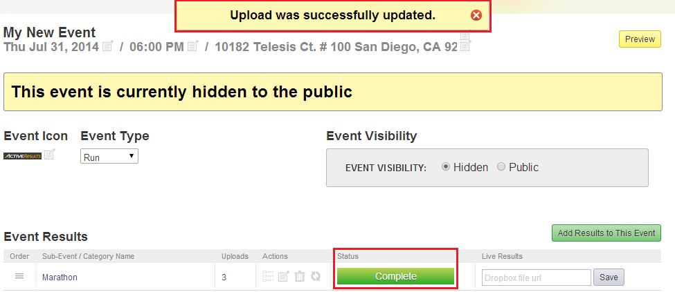 Results-Add-Results--Modify-Column-Mapping--Successful