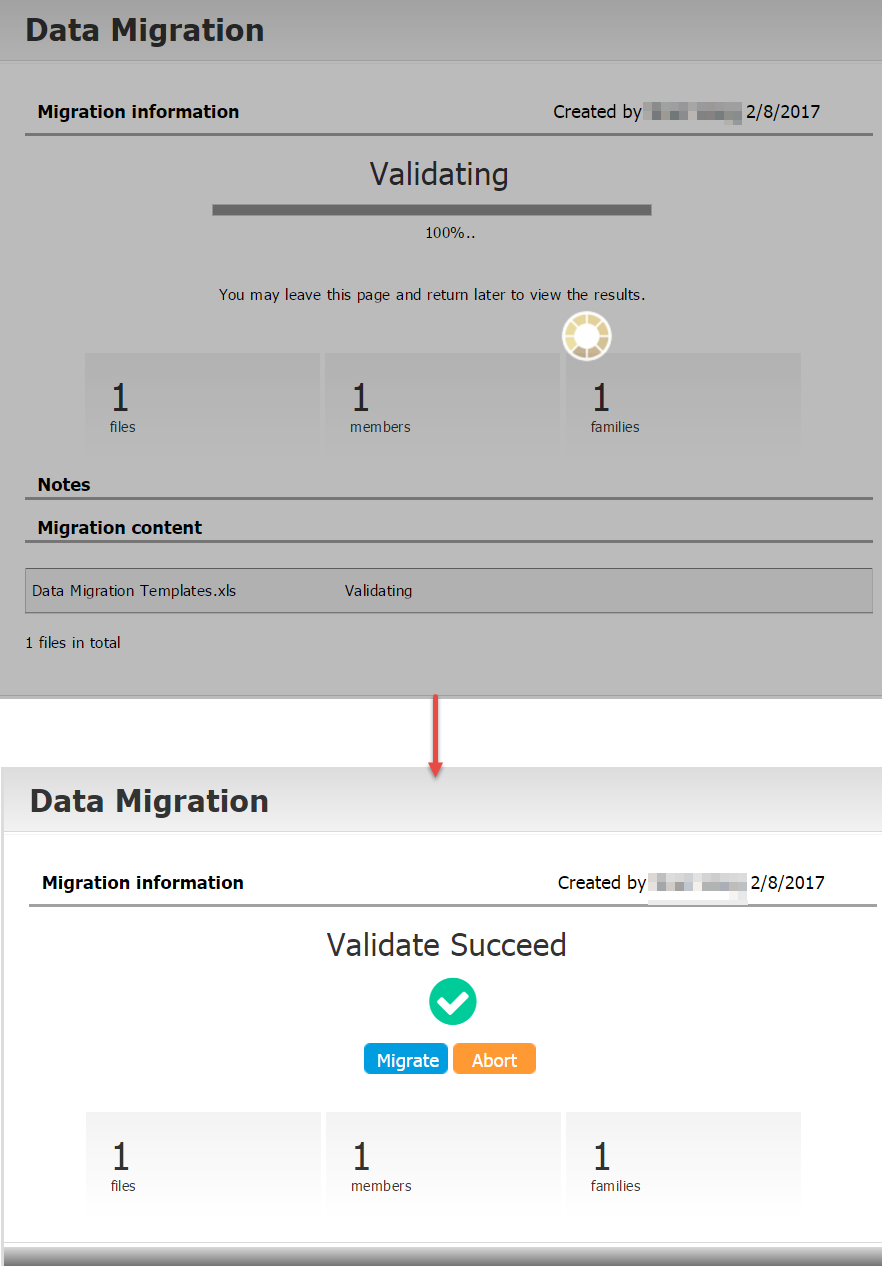 migrating processing