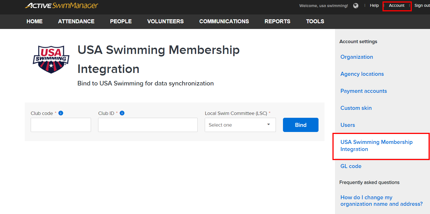 New USA Swimming Membership Integration