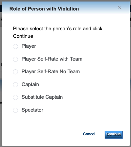 select person role